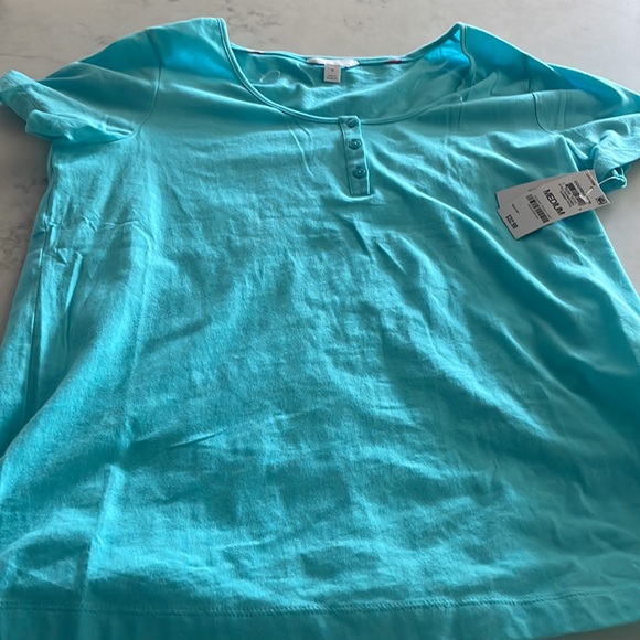 Charter club blue pajama shirt and short set - Picture 3 of 3